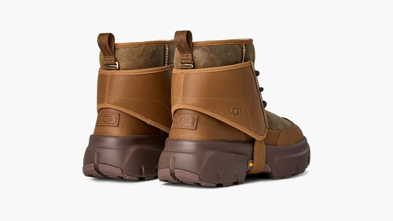 The UGG JLD Boot features rugged outdoor styling, premium materials, and modern streetwear aesthetics