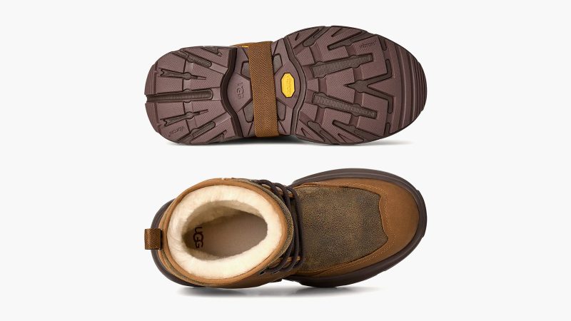 The UGG JLD Boot features rugged outdoor styling, premium materials, and modern streetwear aesthetics