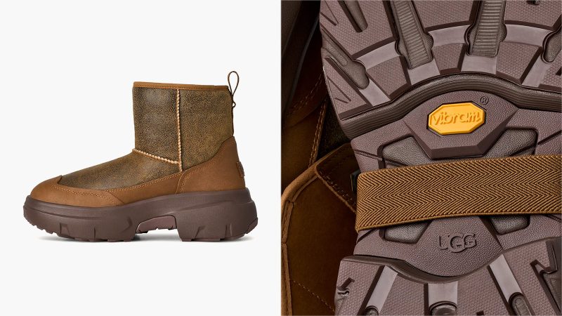 The UGG JLD Boot features rugged outdoor styling, premium materials, and modern streetwear aesthetics