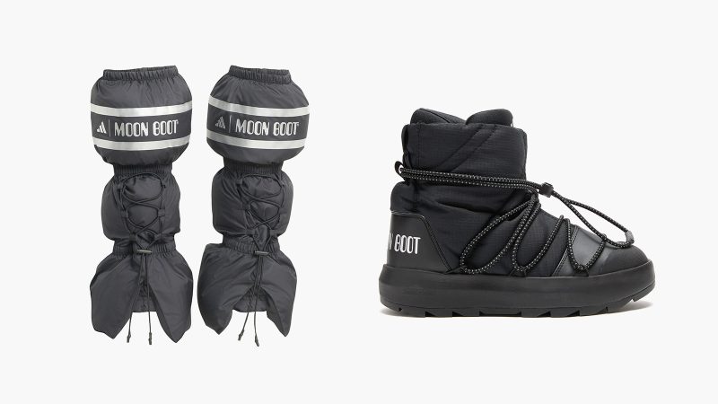 adidas x Moon Boot Collection featuring modern winter boots with bold alpine styling, technical materials, and streetwear-inspired design.