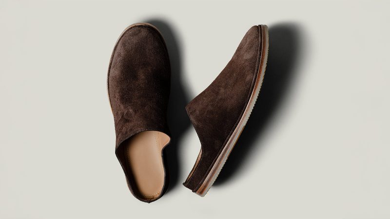 hardgraft Lazy Loafers in Italian suede—slip-on design with soft calfskin lining, buffalo-leather outsole, and minimalist Italian craftsmanship.