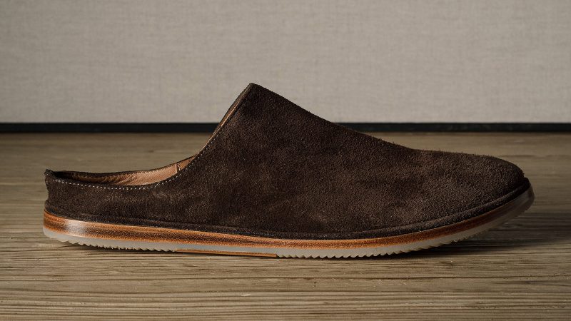 hardgraft Lazy Loafers in Italian suede—slip-on design with soft calfskin lining, buffalo-leather outsole, and minimalist Italian craftsmanship.