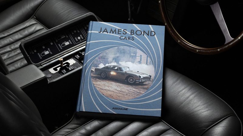 Assouline’s James Bond Cars luxury coffee-table book features iconic 007 vehicles, Aston Martin classics, photography, and cinematic automotive history.