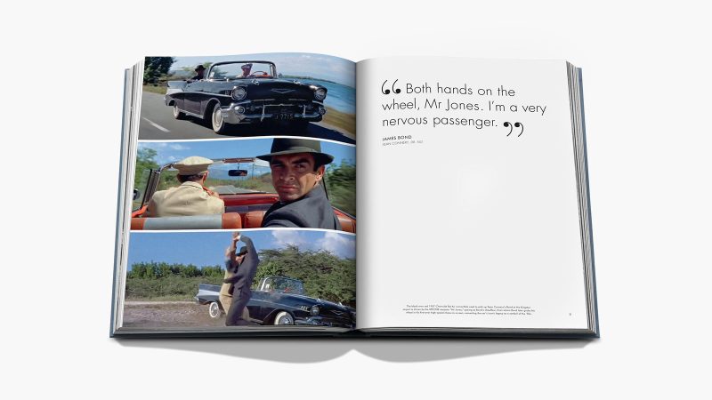 Assouline’s James Bond Cars luxury coffee-table book features iconic 007 vehicles, Aston Martin classics, photography, and cinematic automotive history.