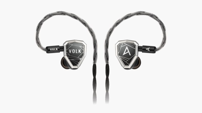 Astell&Kern’s STELLA quadbrid 12-driver IEMs with VOLK hybrid bass, planar and electrostatic drivers, 6061-T6 aluminum body, sapphire glass faceplate, and a premium gold-silver-copper cable.