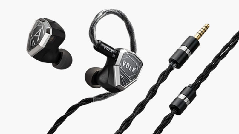 Astell&Kern’s STELLA quadbrid 12-driver IEMs with VOLK hybrid bass, planar and electrostatic drivers, 6061-T6 aluminum body, sapphire glass faceplate, and a premium gold-silver-copper cable.