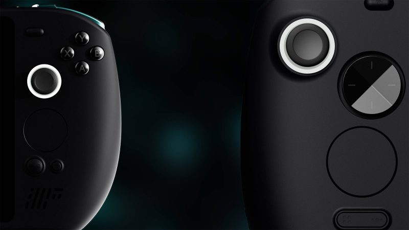 AYANEO NEXT II handheld gaming console with AMD Ryzen AI Max+ 395 processor, 9.06-inch 2400×1504 OLED display, Hall Effect controls, dual-fan cooling, and 115Wh battery.