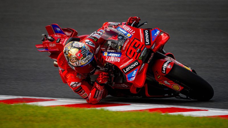 The Ducati Panigale V4 Márquez 2025 World Champion Replica motorcycle with MotoGP-inspired livery, race-spec components, and limited-edition superbike design.