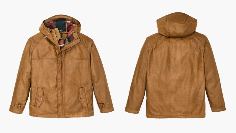 Filson x Freeman Collection featuring rugged Pacific Northwest-inspired weatherproof jackets and apparel combining Filson durability with Freeman rainwear design.