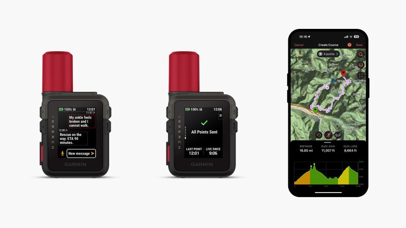 The Garmin inReach Mini 3 Plus compact satellite communicator with global SOS, two-way messaging, GPS tracking, rugged design, and off-grid adventure features