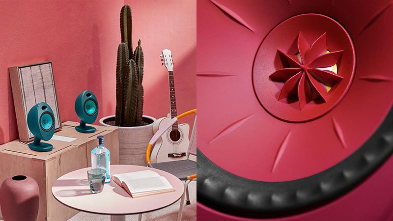 The KEF EGG DUO compact wireless desktop speakers with Uni-Q driver technology, sculptural egg-shaped design, premium hi-fi sound performance, and modern connectivity.