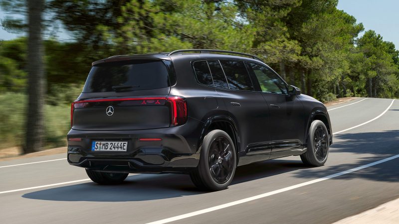 The 2026 Mercedes-Benz GLB features a bold design and a panoramic roof.