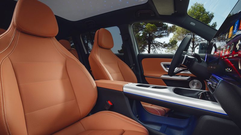 The 2026 Mercedes-Benz GLB features a bold design and a panoramic roof.