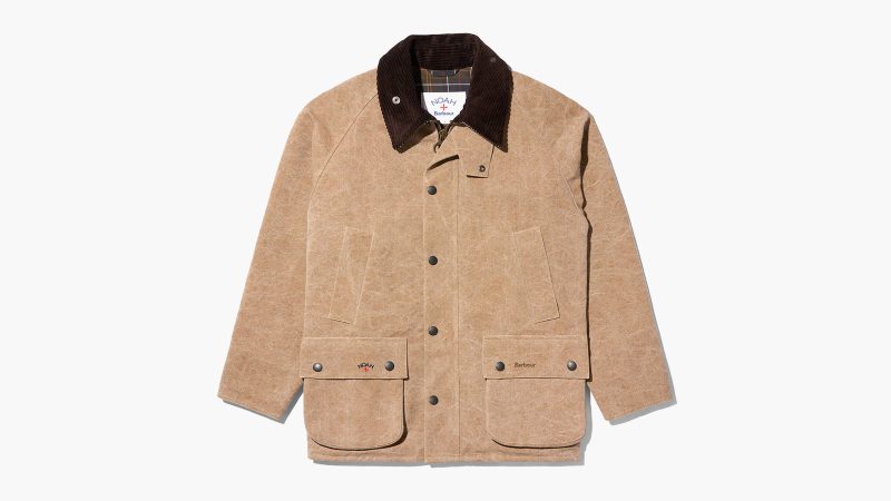 The NOAH x Barbour collection features modern waxed jackets and heritage outerwear, blending British craftsmanship with contemporary streetwear style.