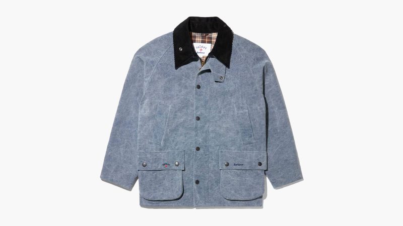 The NOAH x Barbour collection features modern waxed jackets and heritage outerwear, blending British craftsmanship with contemporary streetwear style.