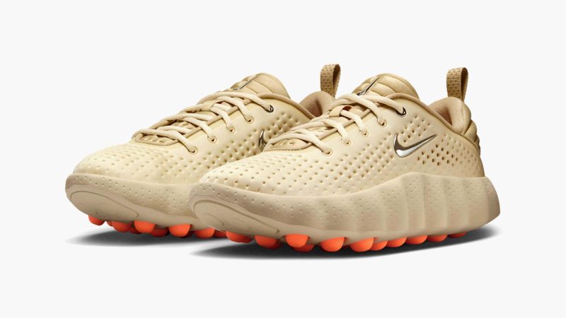 The Nike Mind 002 futuristic running shoe features an ergonomic, sculpted sole, a minimalist upper, and a performance design inspired by mindfulness and biomechanics.