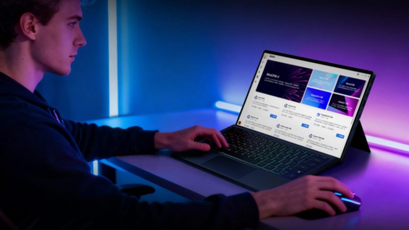 The OneXPlayer Super X handheld gaming PC features an ultra-powerful processor, high-resolution display, ergonomic design, and portable performance for AAA gaming.