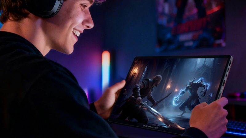 The OneXPlayer Super X handheld gaming PC features an ultra-powerful processor, high-resolution display, ergonomic design, and portable performance for AAA gaming.
