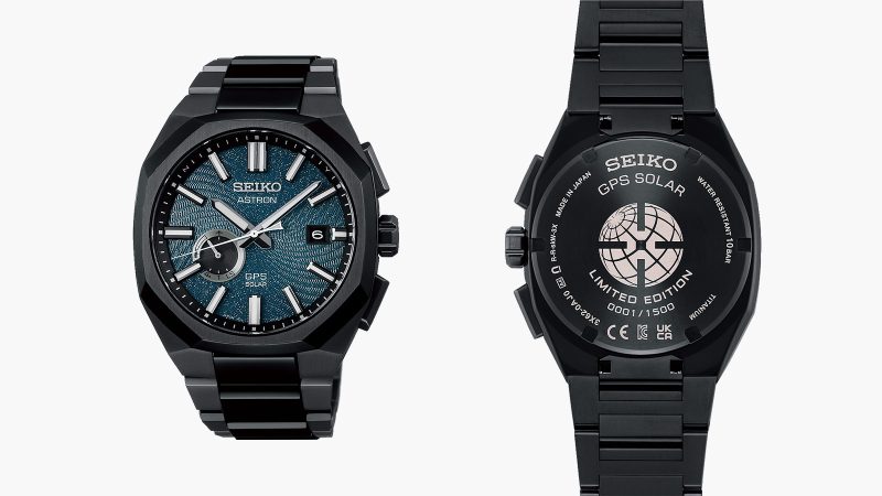 The Seiko Astron GPS Solar Limited Edition watches SSH187J1 and SSJ039J1 feature titanium cases, ceramic bezels, and deep blue sunray dials.