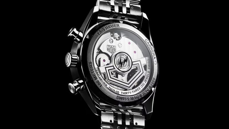 TAG Heuer Carrera Chronograph x Fragment Limited Edition watch featuring a monochrome dial, Hiroshi Fujiwara design, automatic chronograph movement, and limited production.