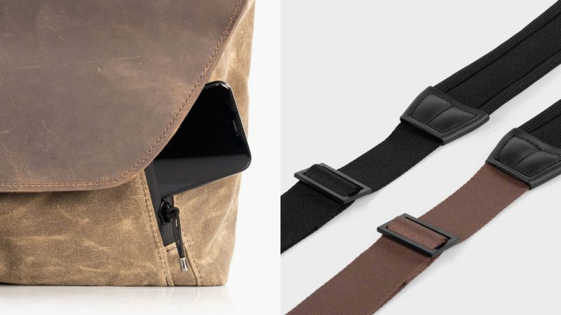 WaterField’s Staad Attaché laptop messenger brief with full-grain leather flap, ballistic nylon body, padded laptop compartment, and handcrafted San Francisco design.