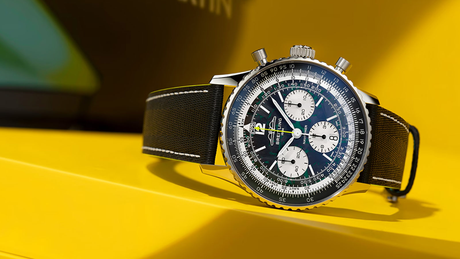 Breitling’s Aston Martin Navitimer Recalls F1 Heritage