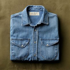 Imogene and Willie Updates Its Hayes Western Shirt in Indigo Stripe