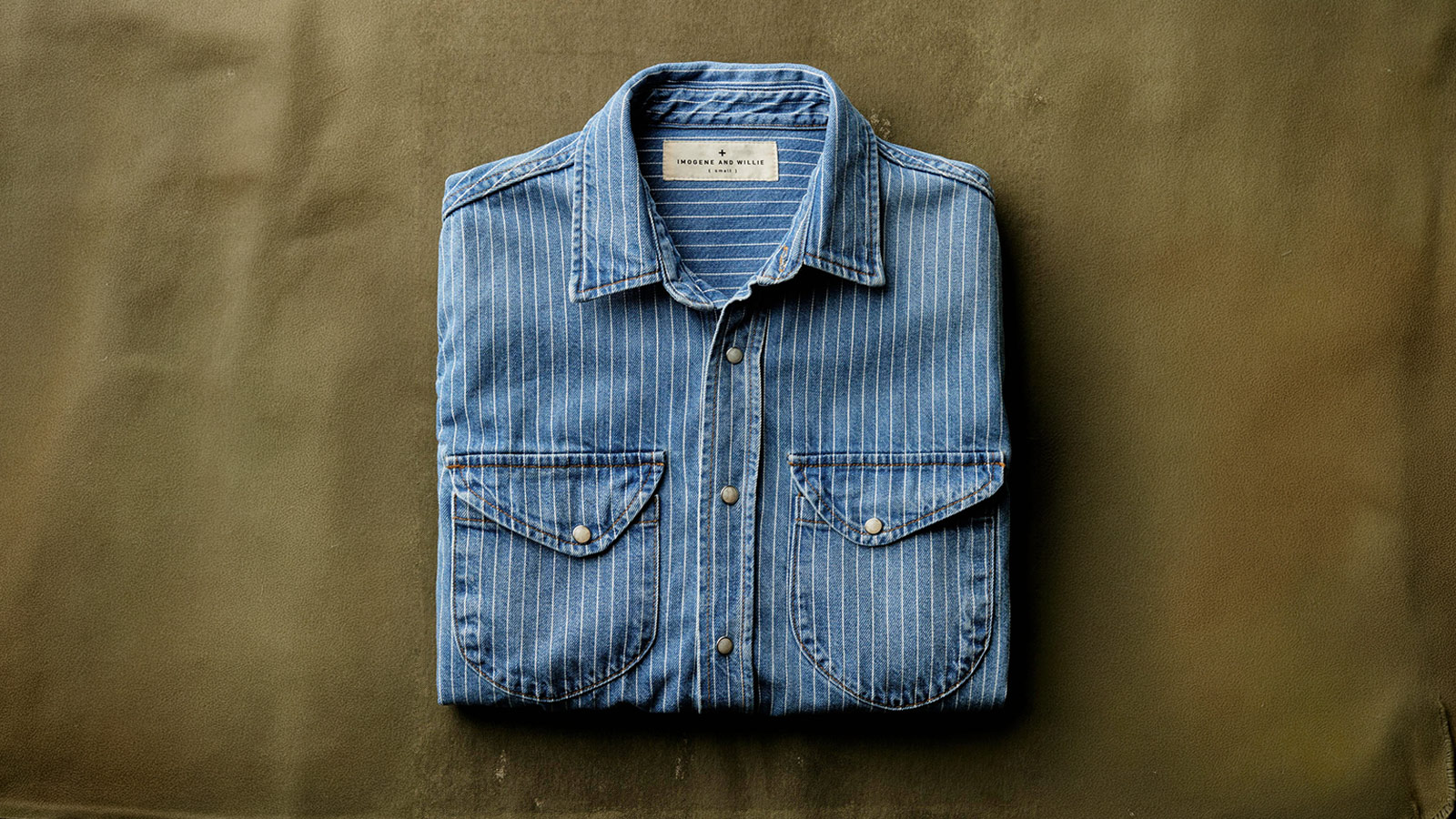 Imogene and Willie Updates Its Hayes Western Shirt in Indigo Stripe