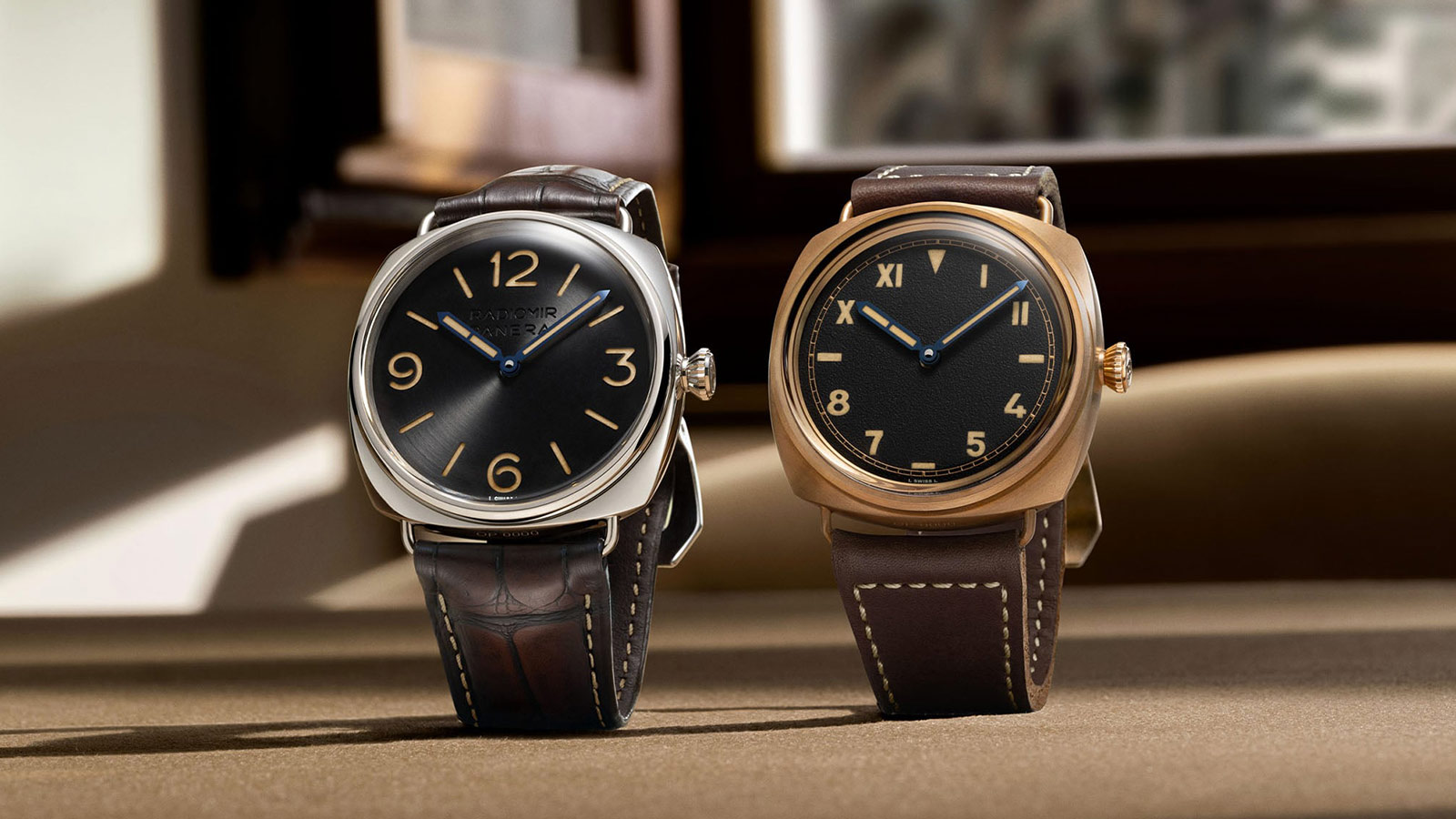 Panerai’s Radiomir Experience Set pairs bronze and platinum watches