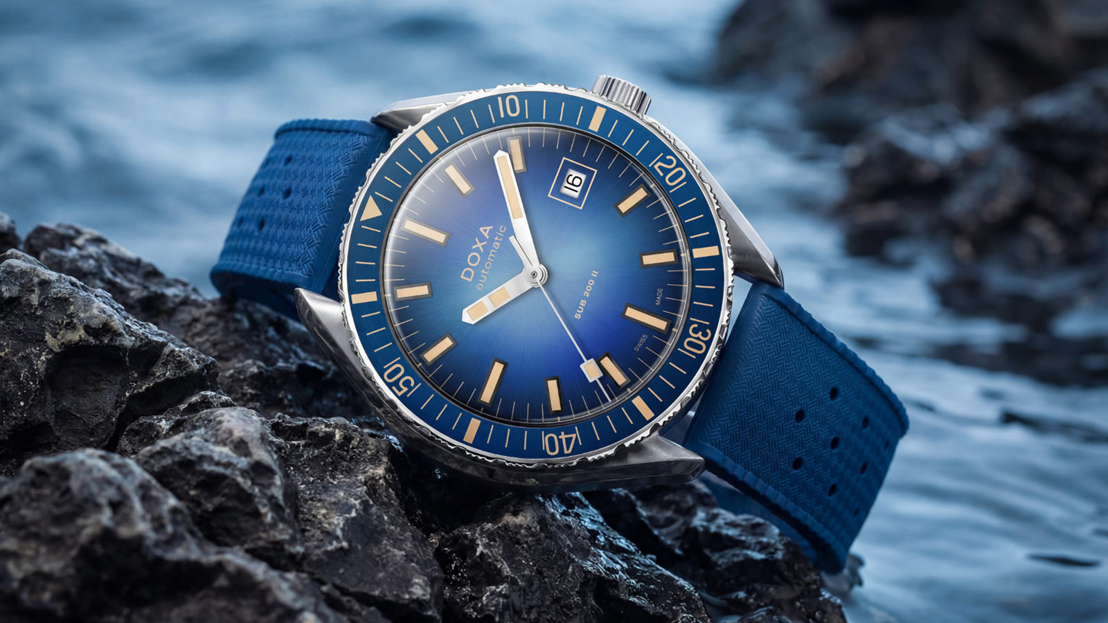 Doxa’s Sub 200 II Enlarges the Classic Dive Watch with a Fumé Dial