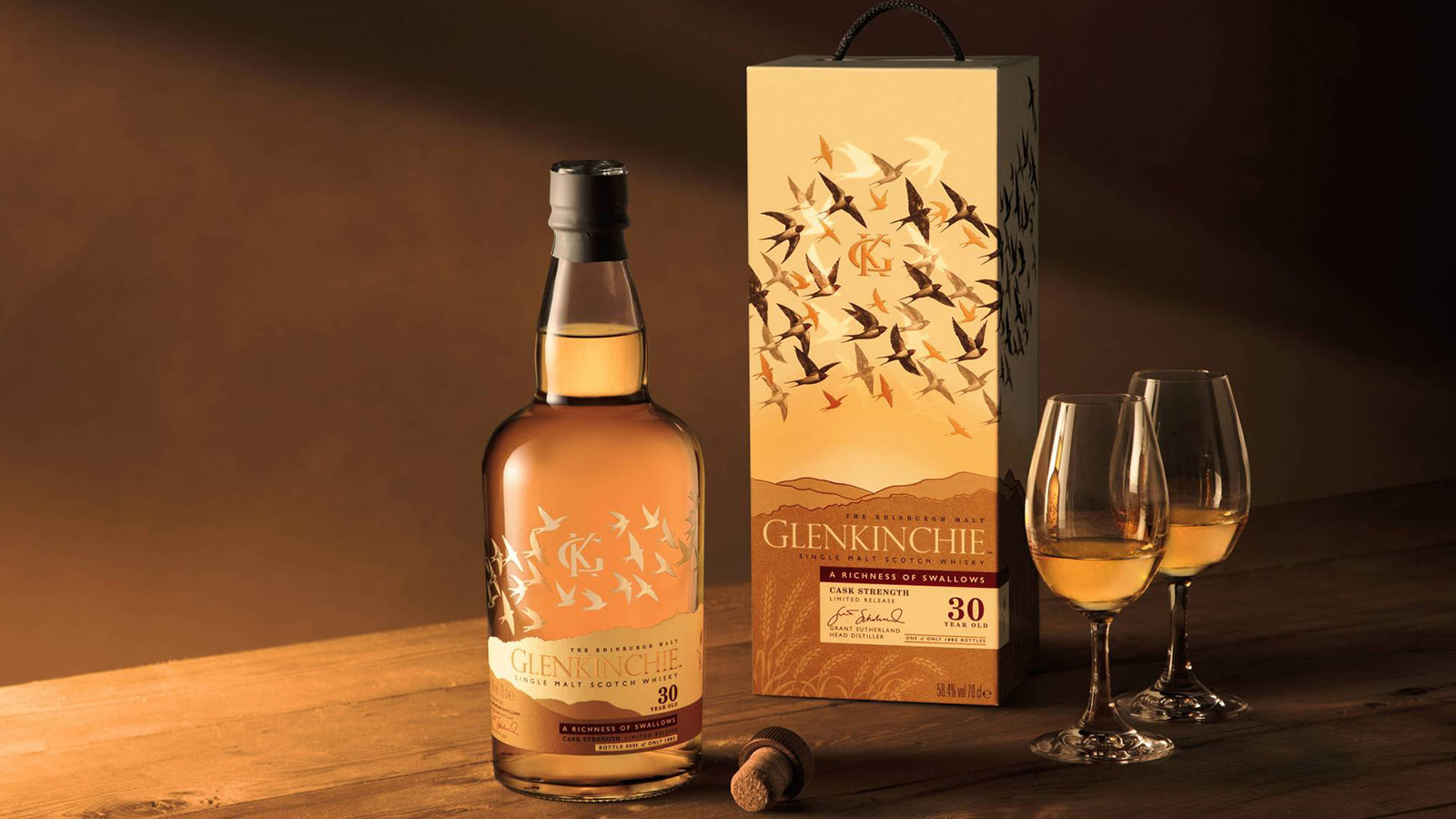 Glenkinchie Unveils ‘A Richness of Swallows’ 30‑Year Single Malt
