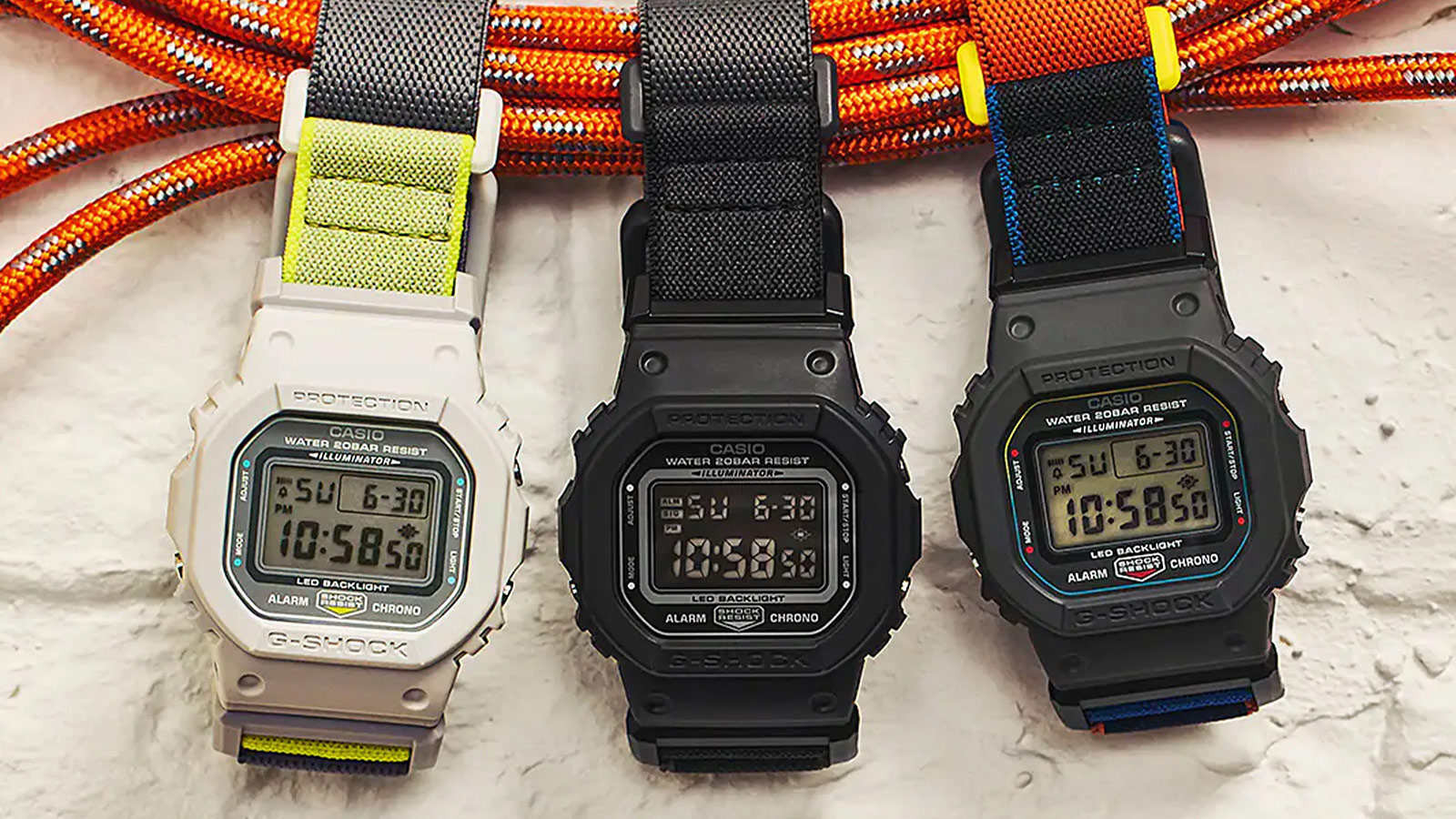 G‑SHOCK Adds a FIDLOCK Magnetic Strap to the Classic DW‑5600