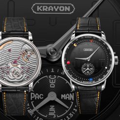 Krayon’s Pac‑Man Watch Turns Sunrise and Sunset into a Playful Game