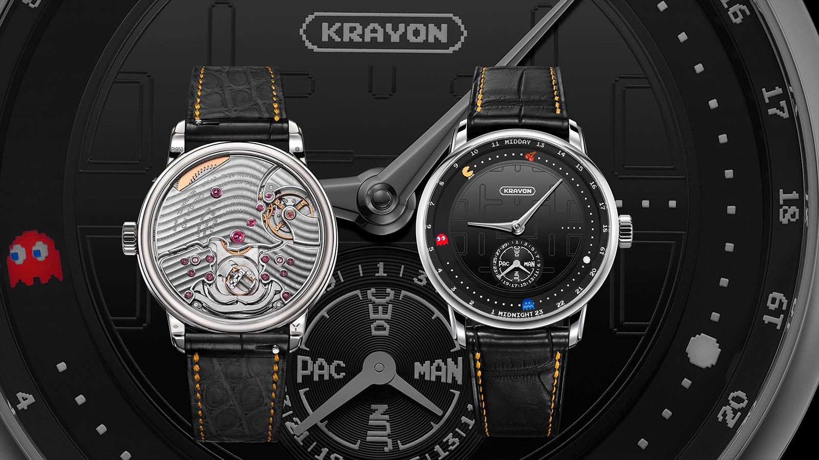 Krayon’s Pac‑Man Watch Turns Sunrise and Sunset into a Playful Game