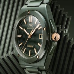 IWC’s Ingenieur Automatic 42 Arrives in Dark Olive Ceramic with Gold Accents