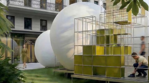 Snøhetta’s USM Installation Invites Quiet Reflection at Milan Design Week