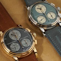 Rexhep Rexhepi Unveils a Slim Flyback Chronograph with Jumping Minutes and Grand Feu Enamel