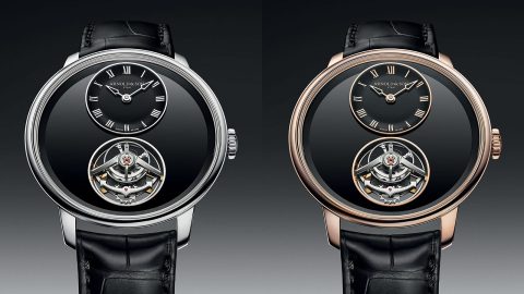 Arnold & Son Ultrathin Tourbillon Onyx Edition Embraces Dark Elegance