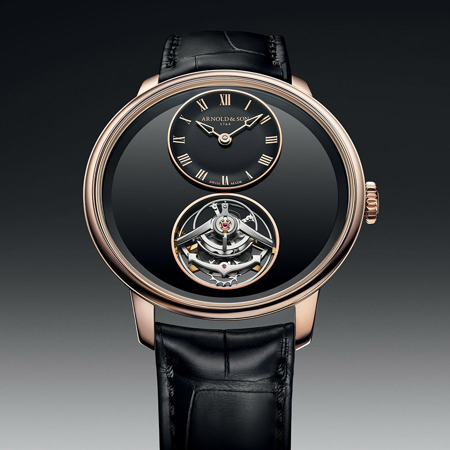 Arnold & Son Ultrathin Tourbillon Onyx Edition Embraces Dark Elegance