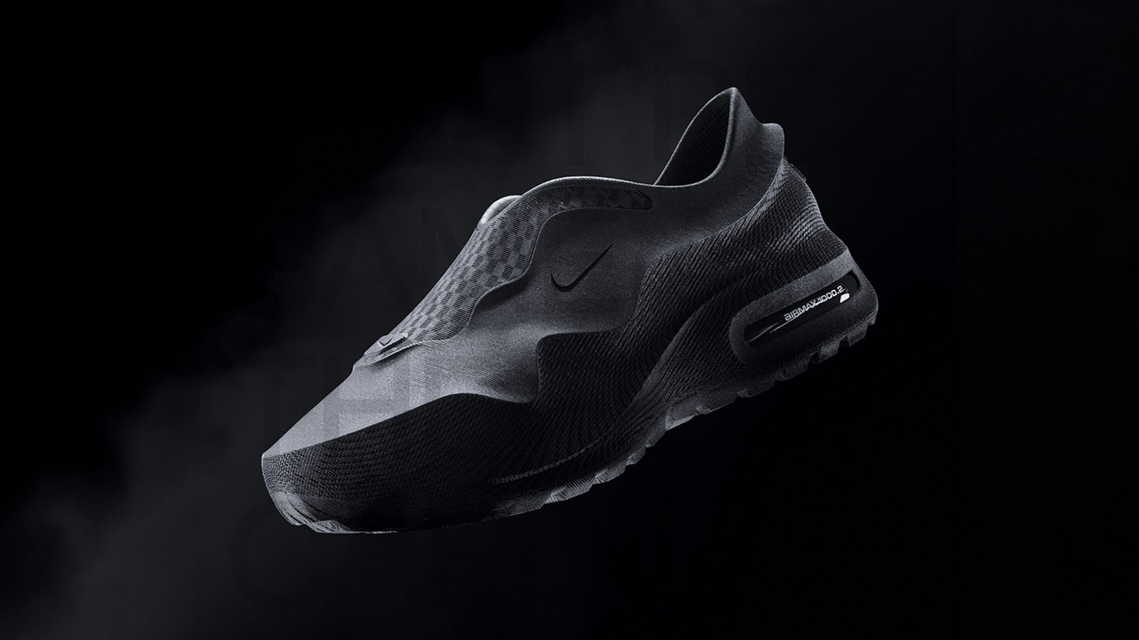 Nike experiments with 3D-printed Air Max 1000.2 in stealthy Triple Black