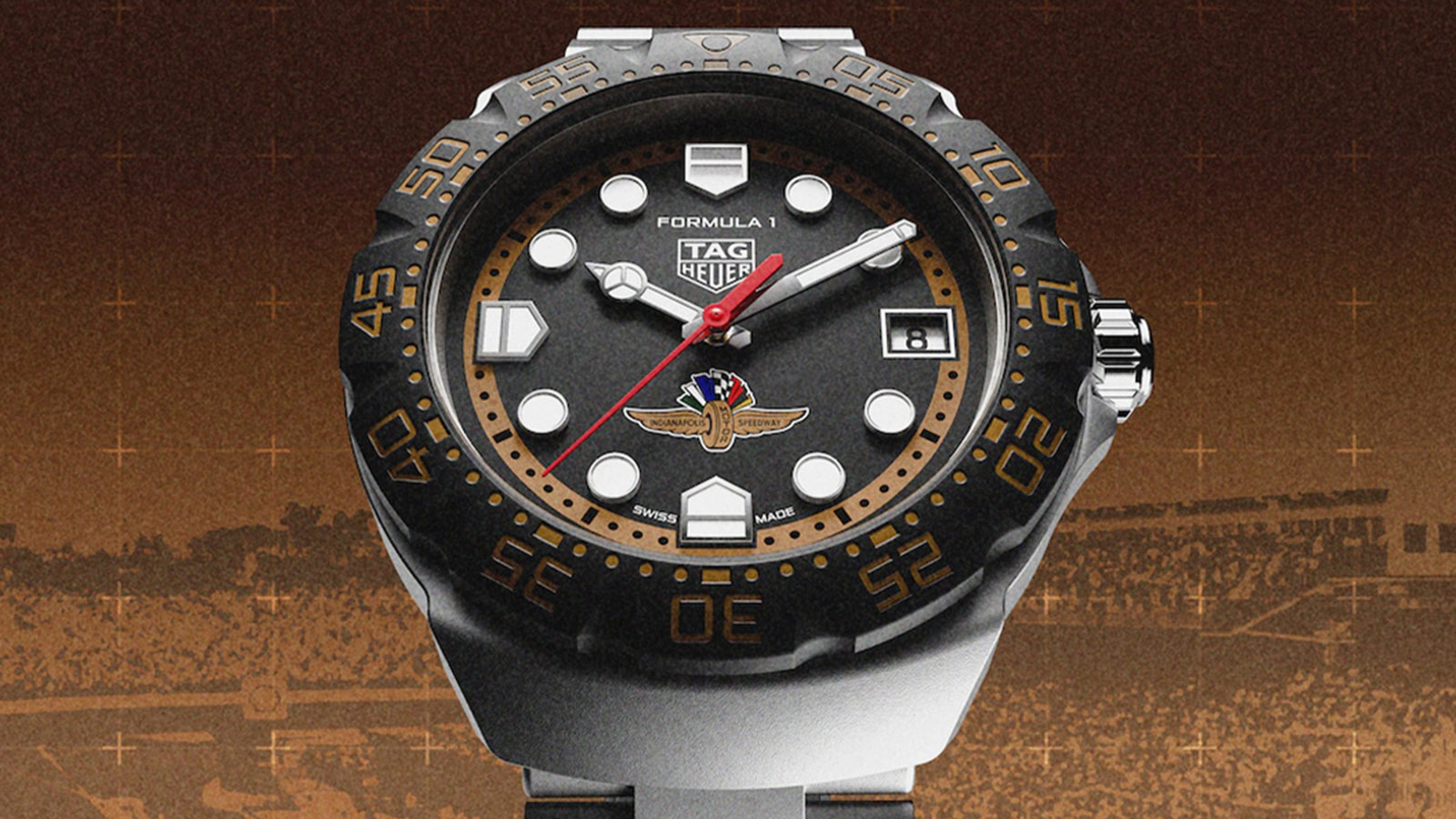 TAG Heuer Solargraph Indy 500 Watch Charges in Seconds