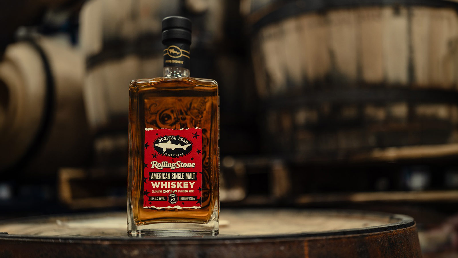 Dogfish Head And Rolling Stone Bottle A Whiskey Tribute To American Music