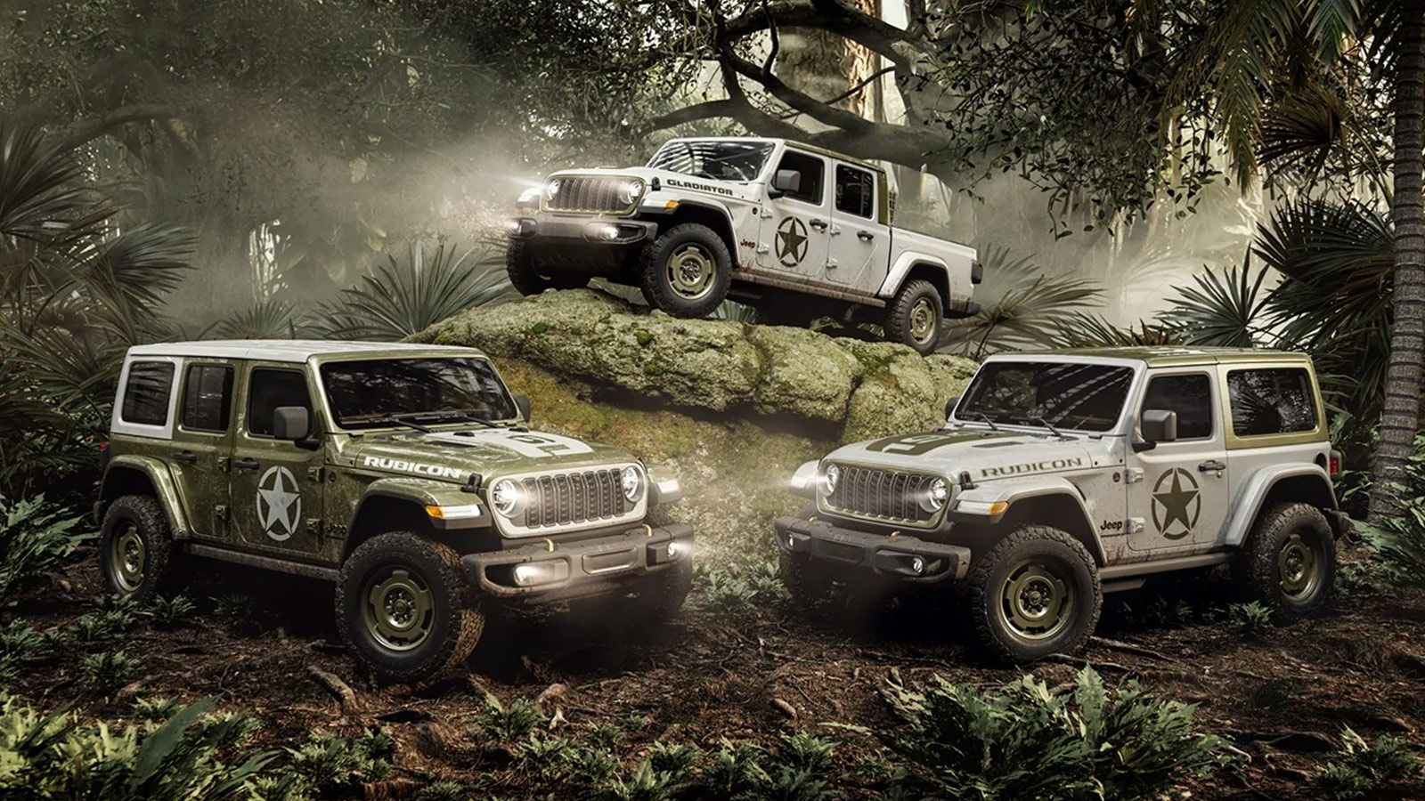 Jeep Paints the Wrangler Sarge in Retro Army Green