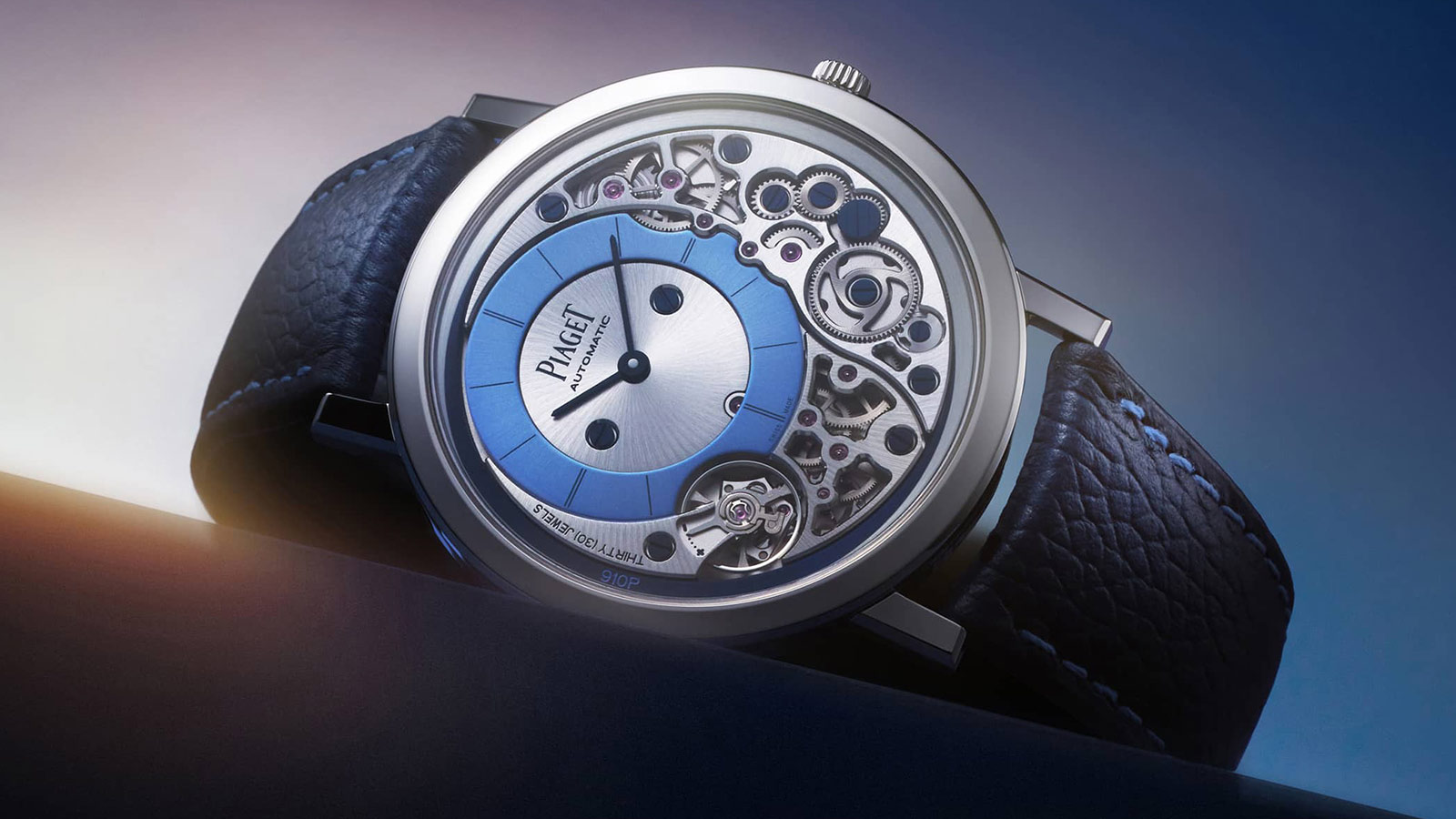 Piaget and Wristcheck Craft an Ultra‑Thin Blue Accented Altiplano