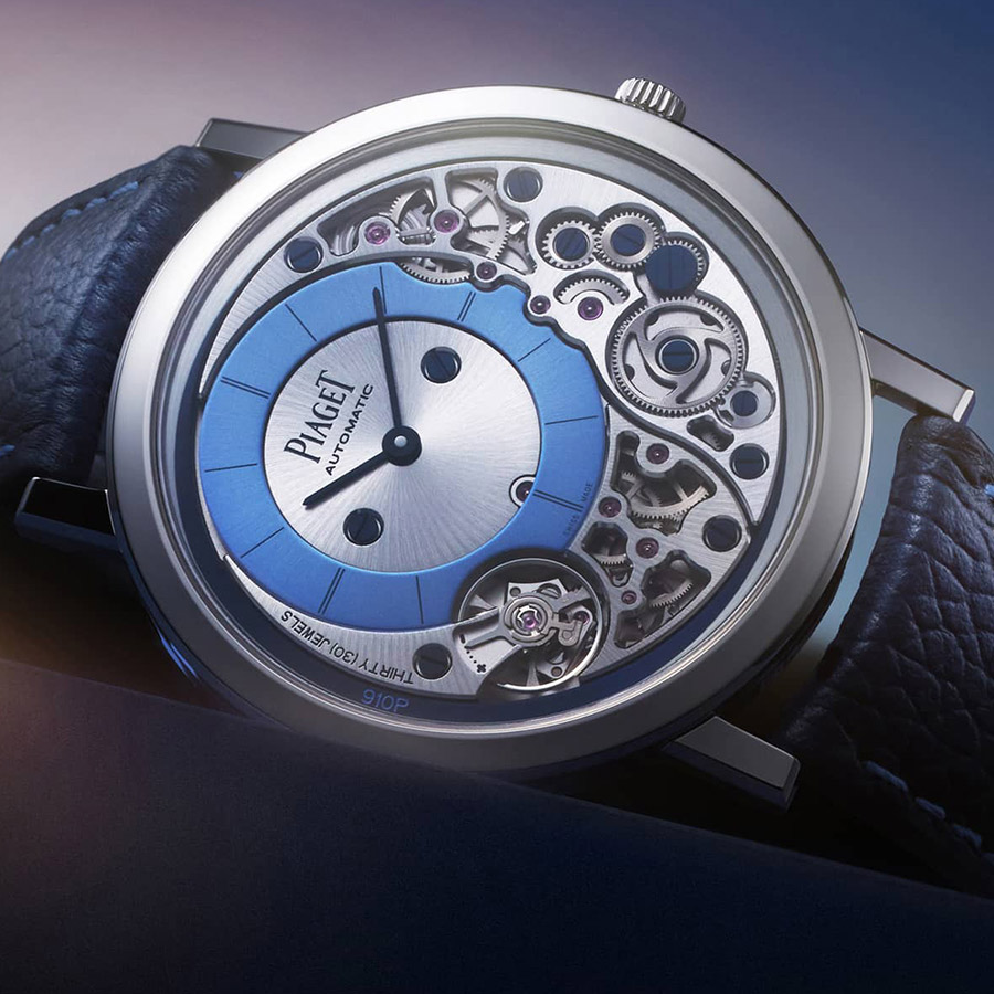 Piaget and Wristcheck Craft an Ultra‑Thin Blue Accented Altiplano