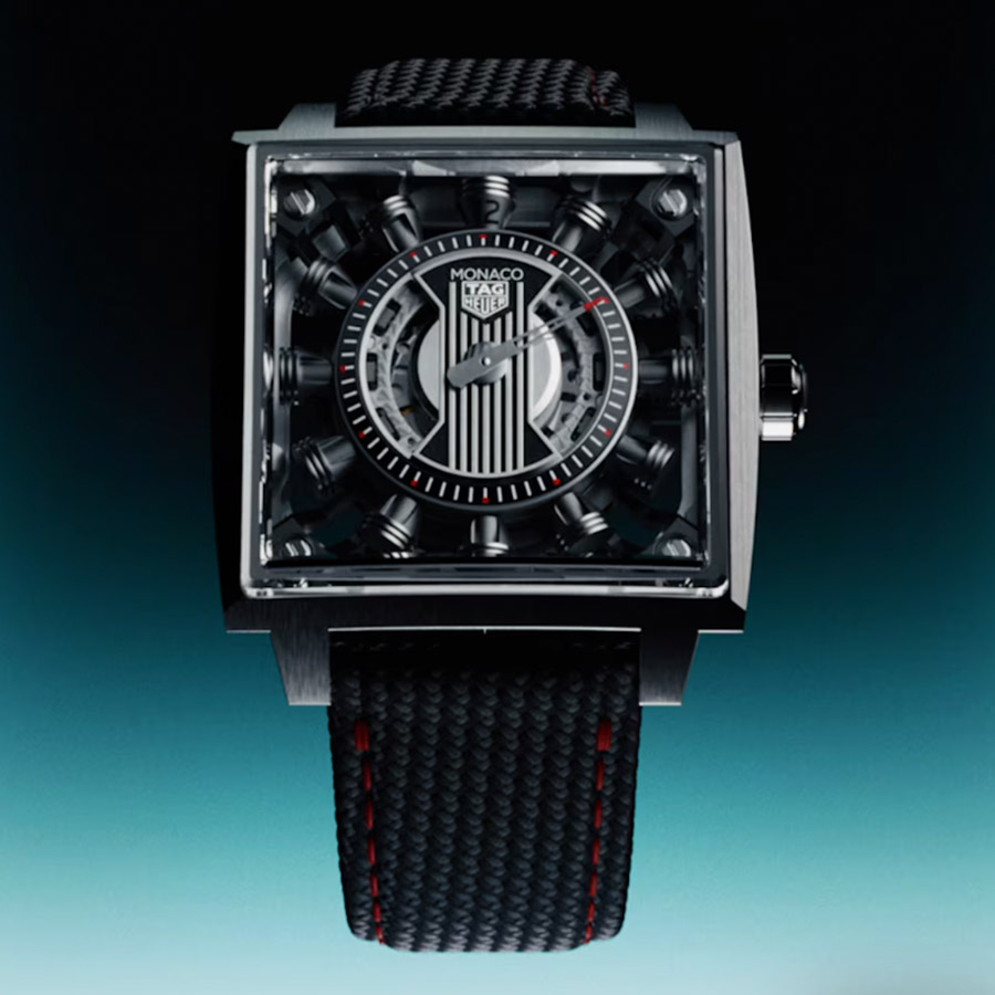 TAG Heuer Monaco Speed 12 Reimagines Time Through Engine Pistons