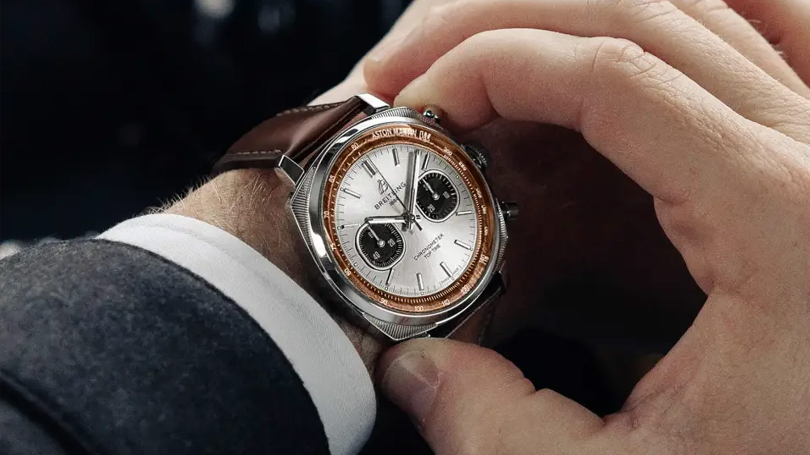 Breitling Gives the DB5 a Wood-Trimmed Top Time