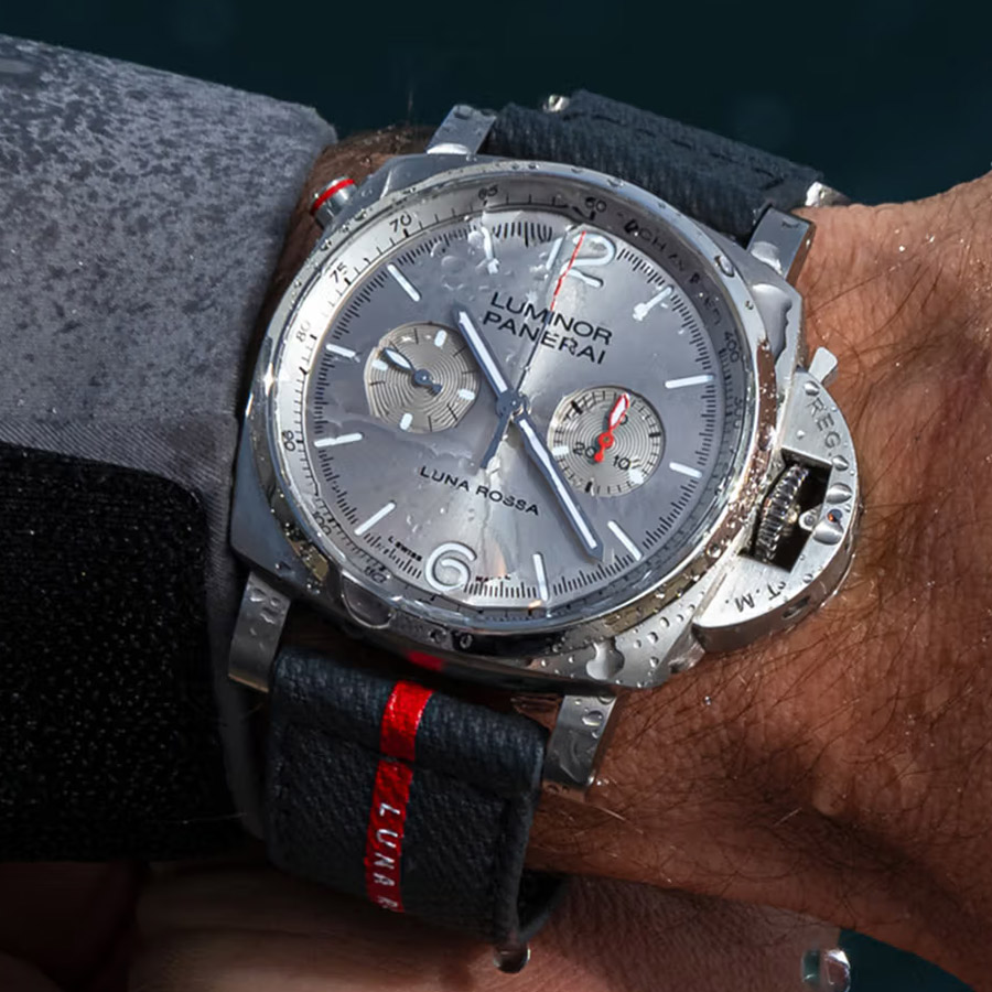 Panerai Luna Rossa Pair Trades Bulk for Silver
