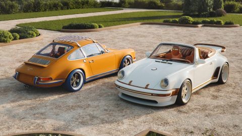 Singer and Louis Vuitton Tailor Two Porsche 911s