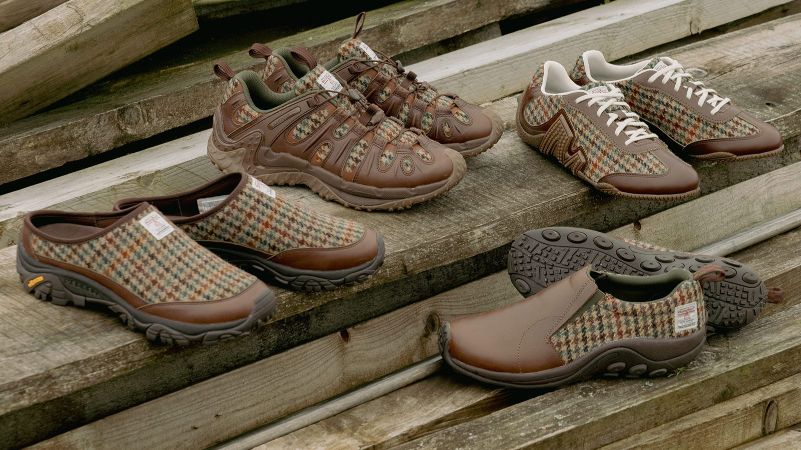 Merrell and Harris Tweed Put Wool on the Trail